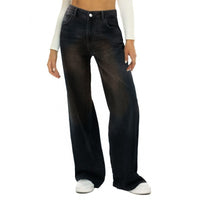 European And American Foreign Trade Washed Distressed High Waist women