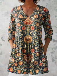 Women's Digital Printed Round Neck Short Sleeve T-shirt