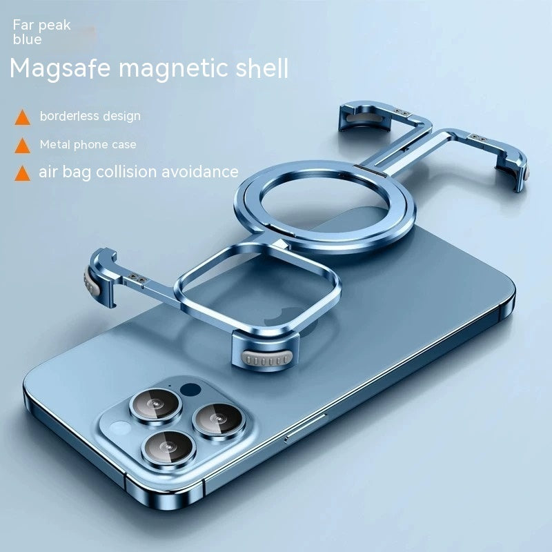 Metal Airbag Anti-fall Shell Phone Case Protective