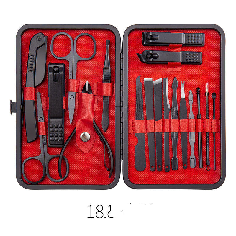 Professional Scissors Nail Clippers Set Ear Spoon Dead Skin Pliers