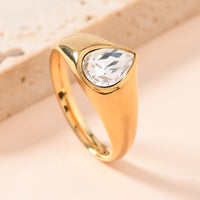 Rings Fashion Personality Teardrop-shaped Ring