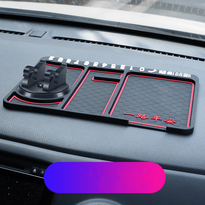 Non-Slip Car Phone Pad For 4-in-1 Car Parking Number