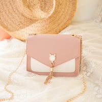 Small Messenger Bag New Sweet And Cute Cat Tassel Decoration