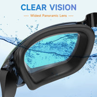 Clear Comfortable Swimming Goggles UV- Anti-Fog Swim Glasses Mirror & Kids
