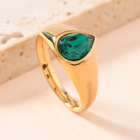 Rings Fashion Personality Teardrop-shaped Ring