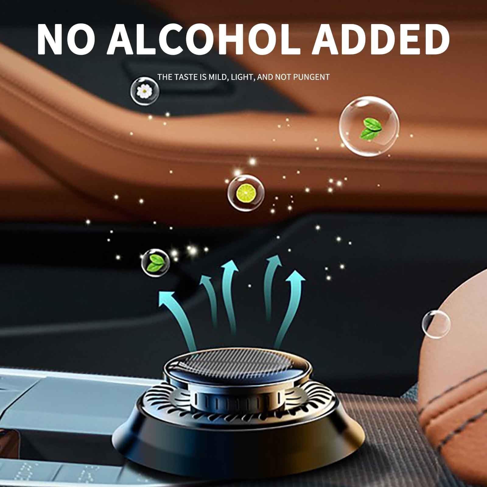 Car Air Freshener, Solar Rotating Car Essential Oil Diffuser.