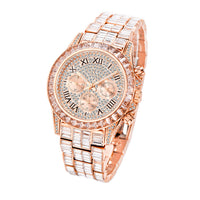 Three Eyes Rainbow Diamond Daikin Watch Full Square Diamond