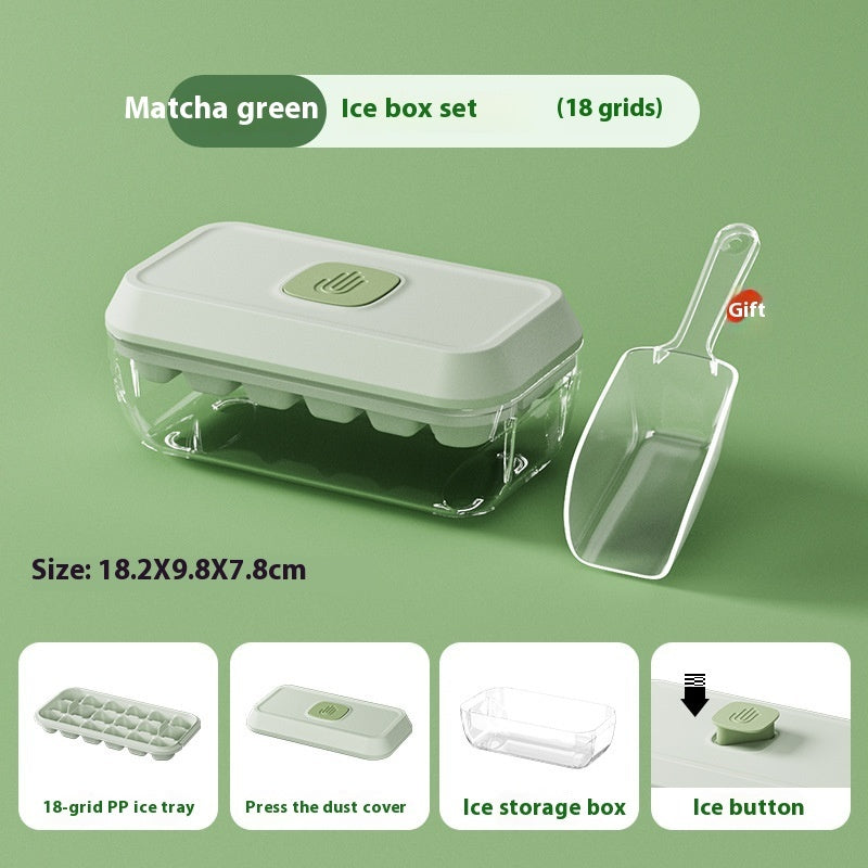32 Grid Silicone Ice Cube Tray Mould With Lid