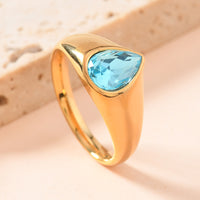 Rings Fashion Personality Teardrop-shaped Ring