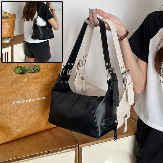 Shoulder Bag For Women Trendy Motorcycle Handbag