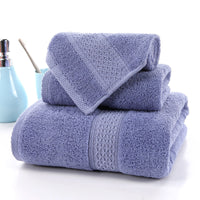 Long-staple Cotton Three-piece Set Towels Square Scarf