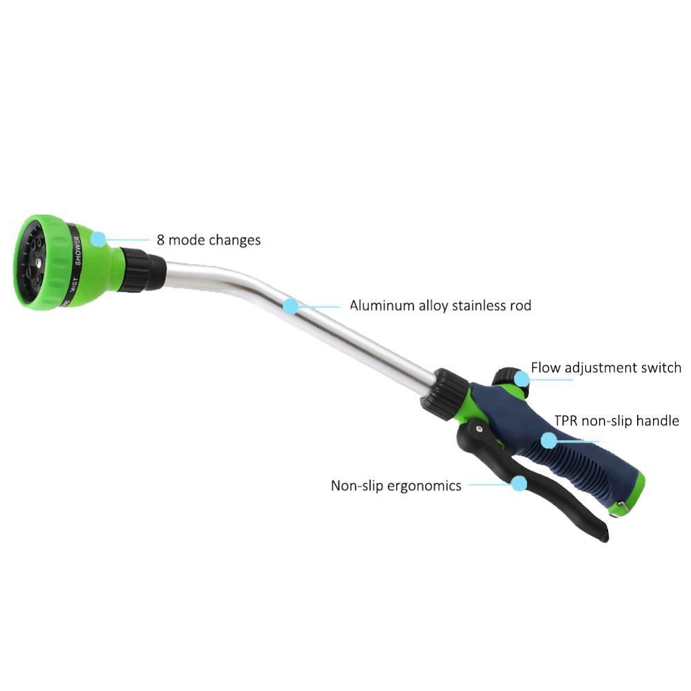18 Inch Long Pole Car Wash Cleaning Household High Pressure Watering Nozzle