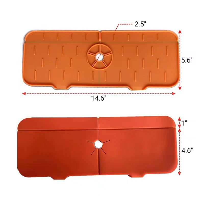Kitchen Silicone  Faucet Absorbent Sink Mat