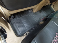 Set Of 3Pcs Automotive Floor Mats Set Front Rear PVC Rubber Floor Mats Heavy Duty Drive Vehicle Car Mats With Trimmable Design Fit Most Cars SUVs Trucks
