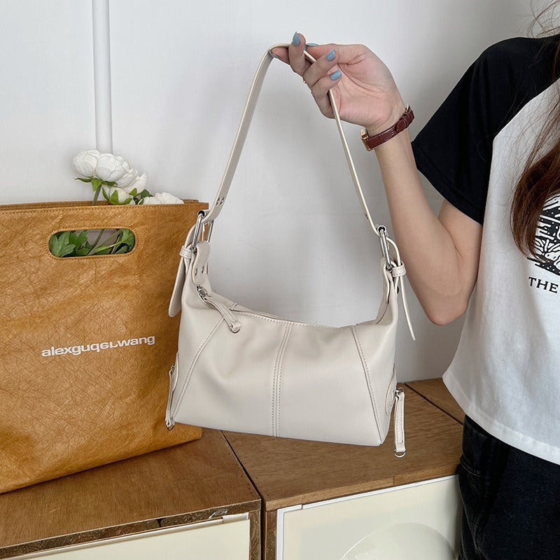 Shoulder Bag For Women Trendy Motorcycle Handbag