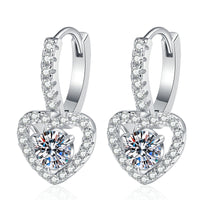 S925 Sterling Silver Moissanite Earrings High-grade