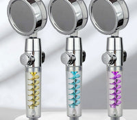 Small Waist Supercharged Shower Head Twin-turbo