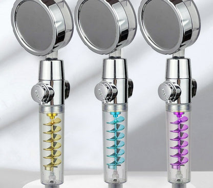 Small Waist Supercharged Shower Head Twin-turbo