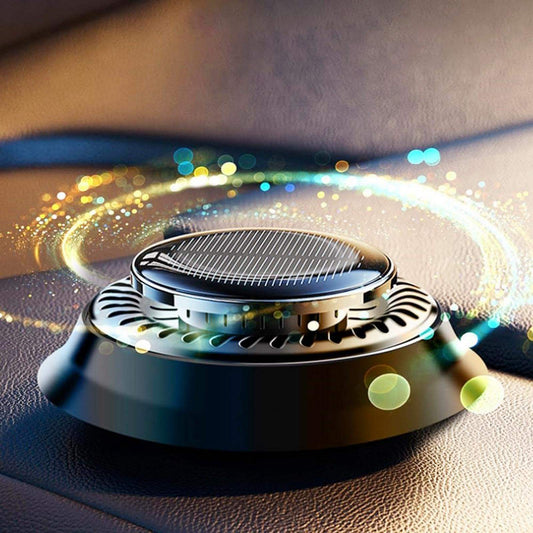 Car Air Freshener, Solar Rotating Car Essential Oil Diffuser.