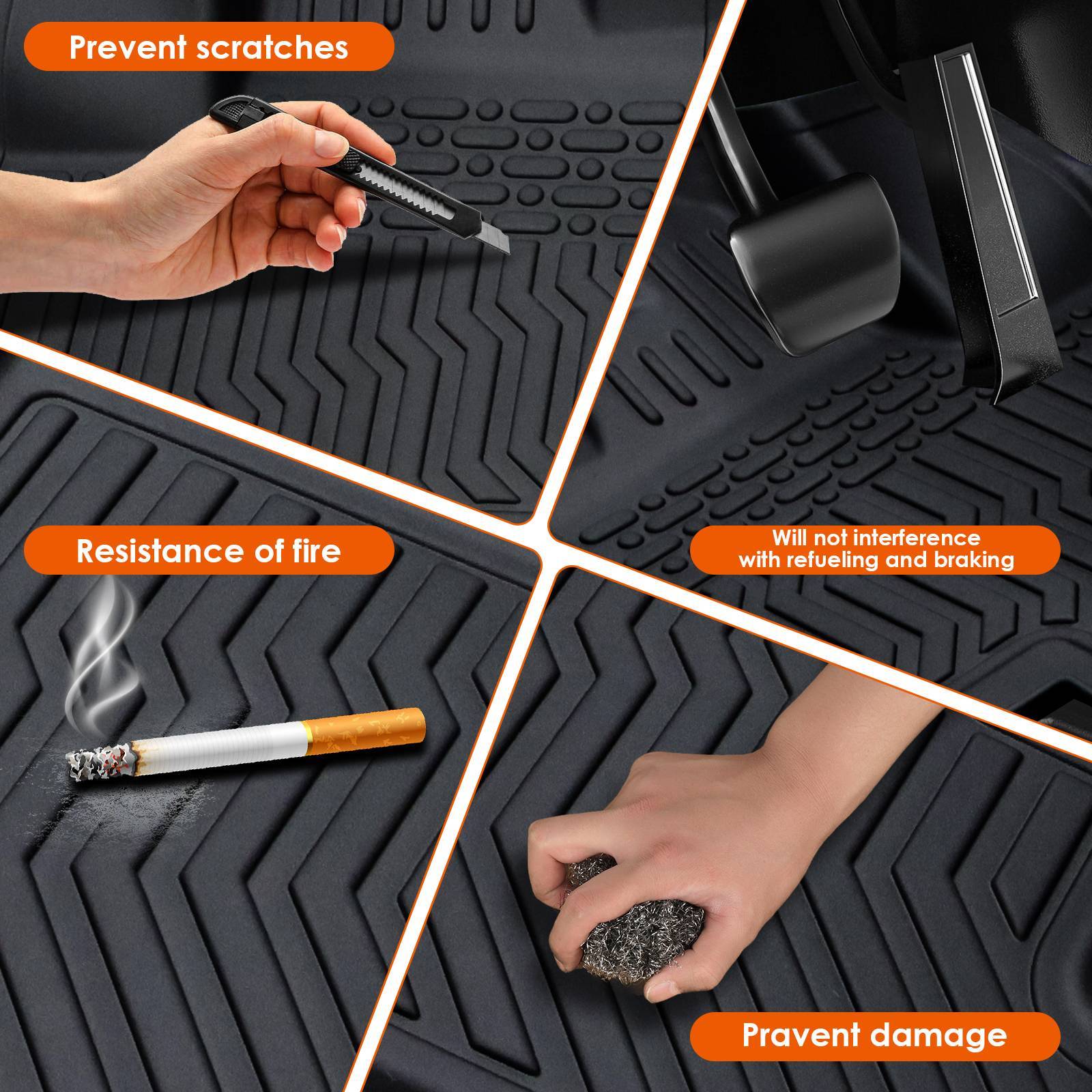 Car Floor Mats For 21-22 Ford Bronco Sport & 22-23 Maverick