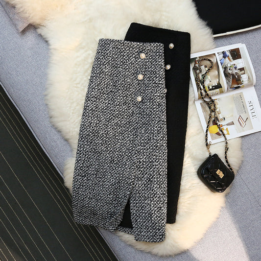 Women's Tweed Skirt New Autumn And Winter Sweater