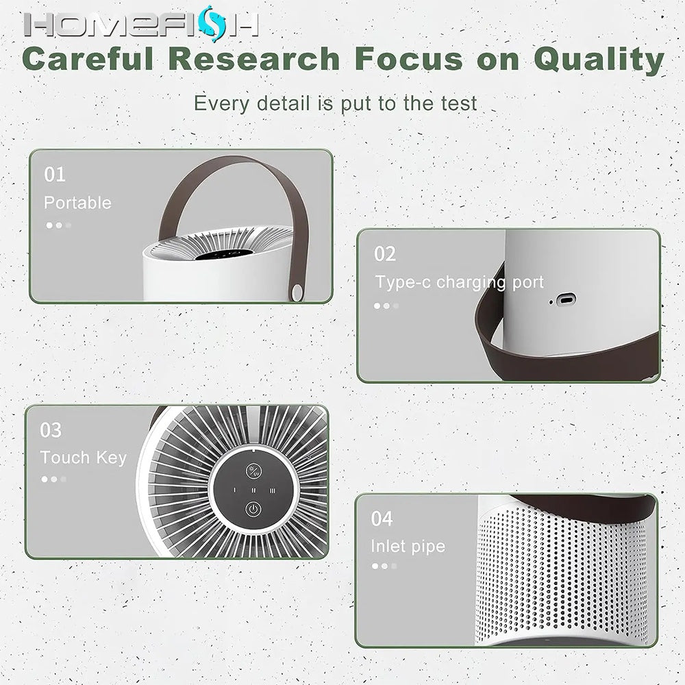 Air Purifier Remove Formaldehyde H13 HEPA Filter