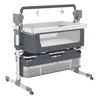Portable Baby Bed Electric Bassinet Splicing Bed Foldable