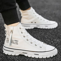 Man Canvas Shoes, Breathable Thick Sole,