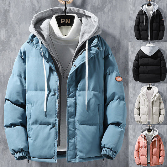 Fashion Hooded Jacket Men Winter