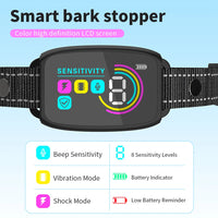 Smart Automatic Anti Barking Dog Collar Rechargeable Bark Stopper.