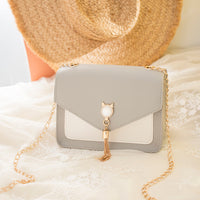 Small Messenger Bag New Sweet And Cute Cat Tassel Decoration
