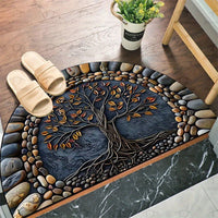 Semicircle Printed Mat Entrance Door Floor Mat