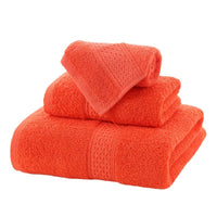 Long-staple Cotton Three-piece Set Towels Square Scarf