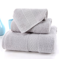 Long-staple Cotton Three-piece Set Towels Square Scarf