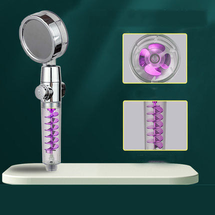 Small Waist Supercharged Shower Head Twin-turbo
