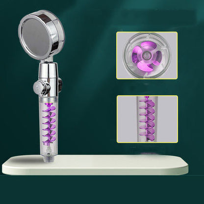 Small Waist Supercharged Shower Head Twin-turbo
