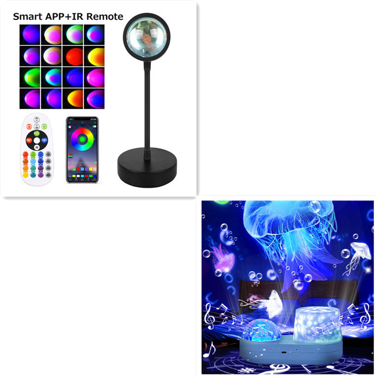 Sunset Projection Lamp Sunset Projector Night Light Wal
