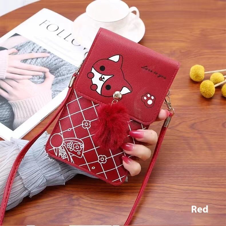 Vertical Touch Screen Phone Bag Women's Crossbody