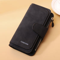New Buckle Women's Long Wallet Three Fold Fashion Women