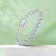 S925 Silver Plating 18k Platinum Diamond Bracelet
