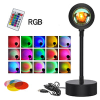 Sunset Projection Lamp Sunset Projector Night Light Wal