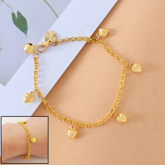 Versatile Women Heart Charms Bracelet Women & Teen Girls