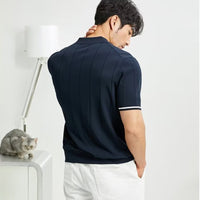 Fashion Short-sleeved Polo Shirt Summer Lapel Zipper Polo shirts