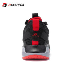 Baasploa Men Sport Shoes Mesh Breathable Walking Shoes for Men Lightweight Non - Slip Outdoor Fashion Casual Sneakers Lace Up Male - Chic Cart