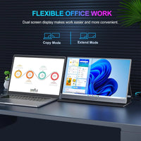 HOESD.a 15.6 inch Gaming Monitor Portable Screen 1080P 300cd/m2 Extended Display for Laptop Phone Switch Xbox PS4/5 PC Mini PC - Chic Cart