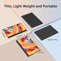HOESD.a 15.6 inch Gaming Monitor Portable Screen 1080P 300cd/m2 Extended Display for Laptop Phone Switch Xbox PS4/5 PC Mini PC - Chic Cart