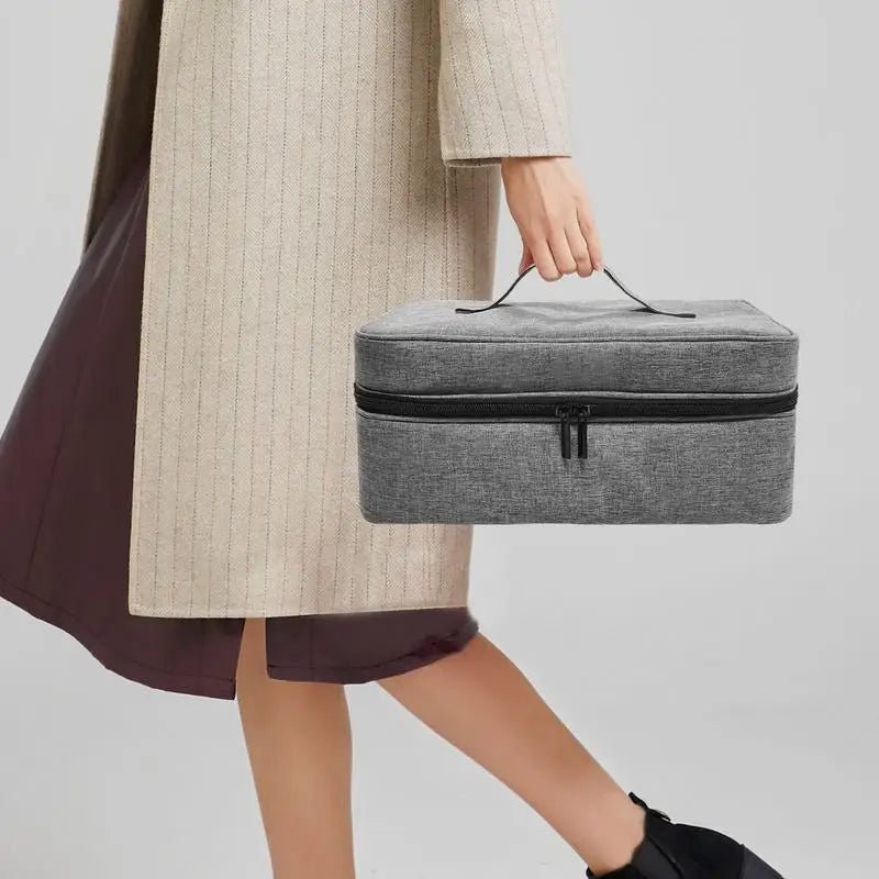 Travel Carrying Case For Hair Dryer Shark Flexstyle Dysons Airwraps Brush Double - Layer Hair Accessories Tools Storage Bag - Chic Cart