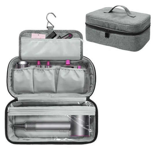 Travel Carrying Case For Hair Dryer Shark Flexstyle Dysons Airwraps Brush Double - Layer Hair Accessories Tools Storage Bag - Chic Cart
