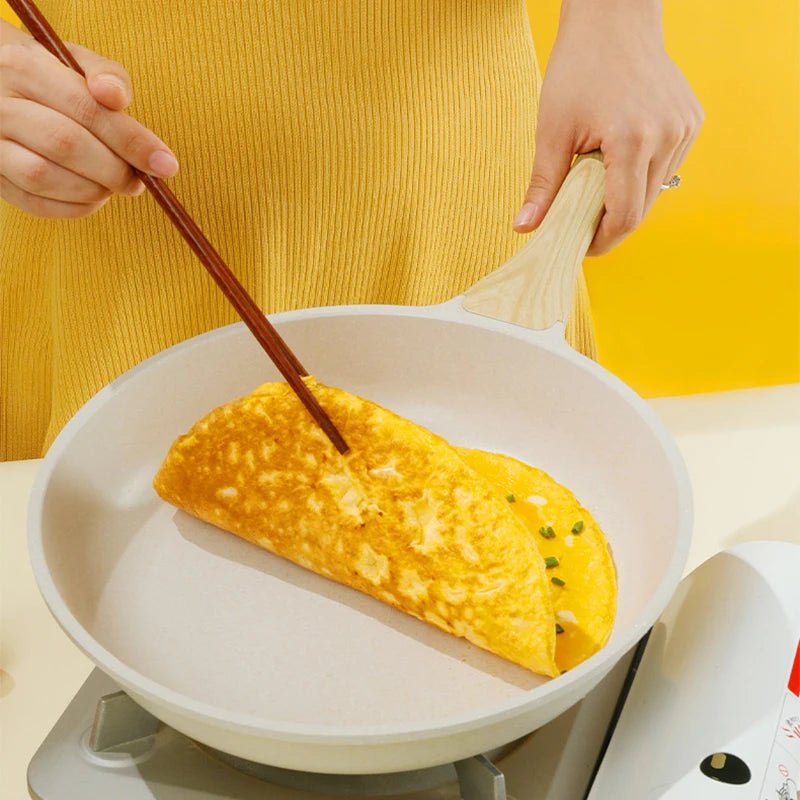 Durable Frying Pan Wok Pan Non - stick Ceramic Pot Induction Gas Stove Universal Cookware Steak Cooking Saucepan Nonstick Pan - Chic Cart