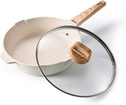 Durable Frying Pan Wok Pan Non-stick Ceramic Pot Induction Gas Stove Universal Cookware Steak Cooking Saucepan Nonstick Pan - Chic Cart 
